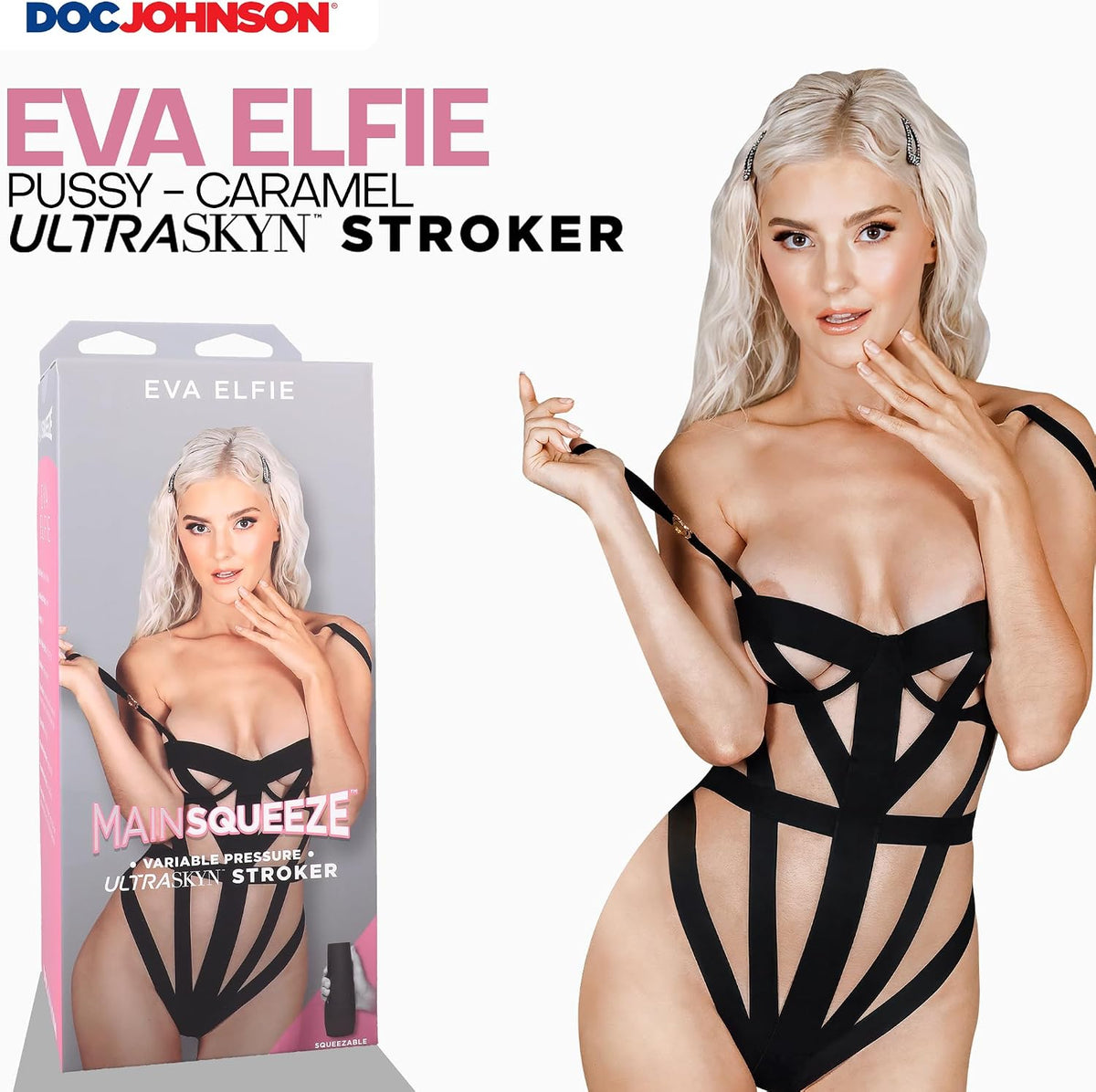 Doc Johnson Main Squeeze Variable Pressure Stroker Eva Elfie