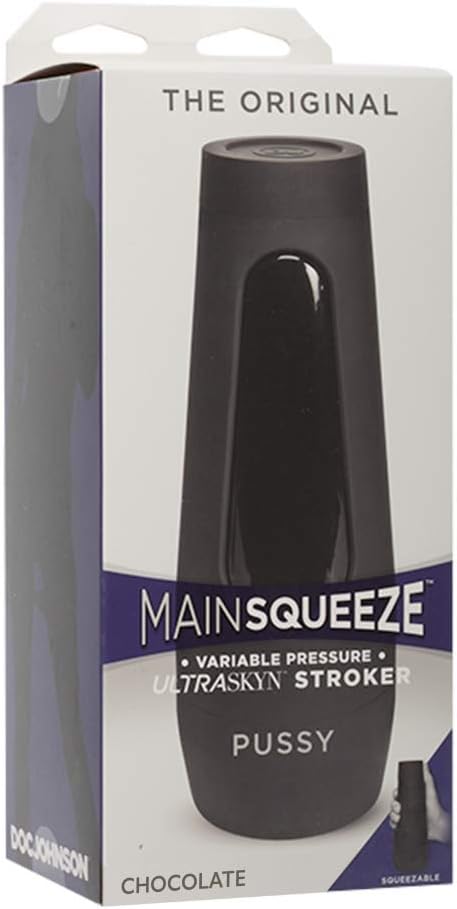 Doc Johnson Main Squeeze Variable Pressure Stroker Original Chocolate Pussy