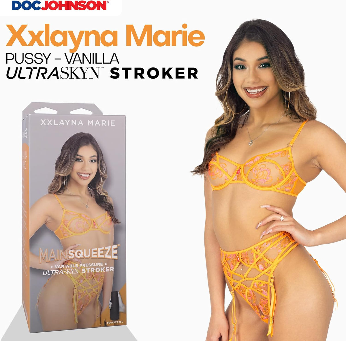 Doc Johnson Main Squeeze Variable Pressure Stroker XXLayna Marie